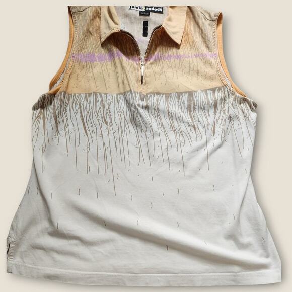 Jamie Sadock Women's Sleeveless Golf 1/4 Zip Top Size Large - Picture 2 of 8